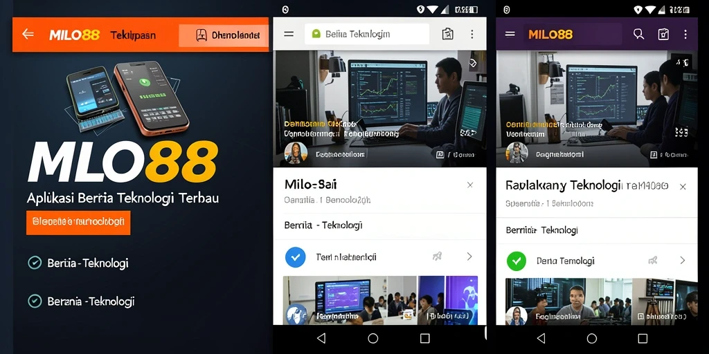 Tampilan antarmuka MILO88 yang modern dan informatif.