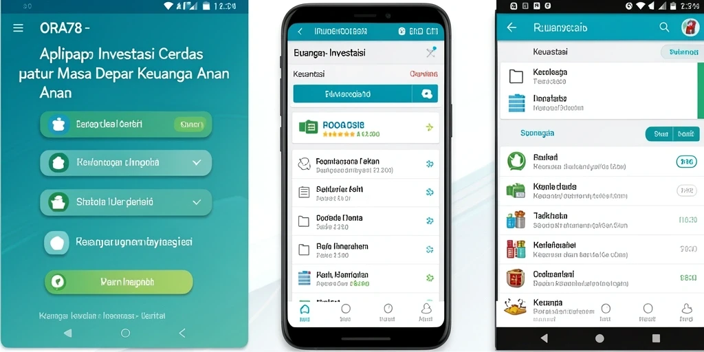 Screenshot antarmuka aplikasi ORA78 yang menampilkan fungsi Investasi.