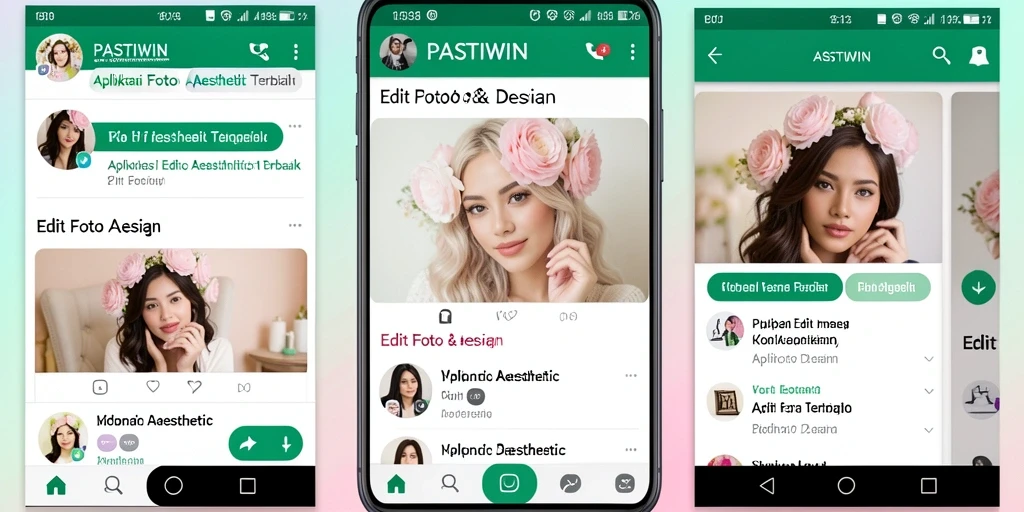 Antarmuka PASTIWIN untuk Edit Foto Aesthetic yang user-friendly.
