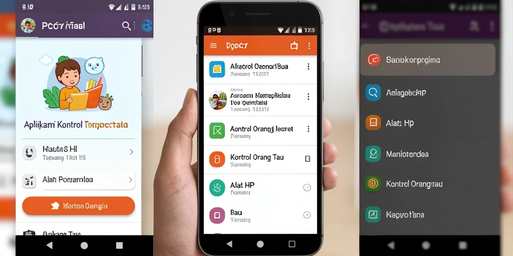 Antarmuka PCPC7 yang mudah digunakan untuk kontrol orang tua.