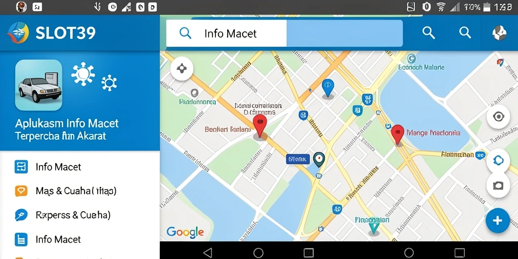 Antarmuka SLOT39 menampilkan informasi kemacetan terkini dengan jelas.