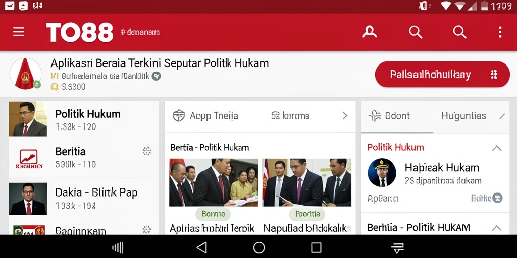 Antarmuka pengguna TO88 yang intuitif dan informatif.