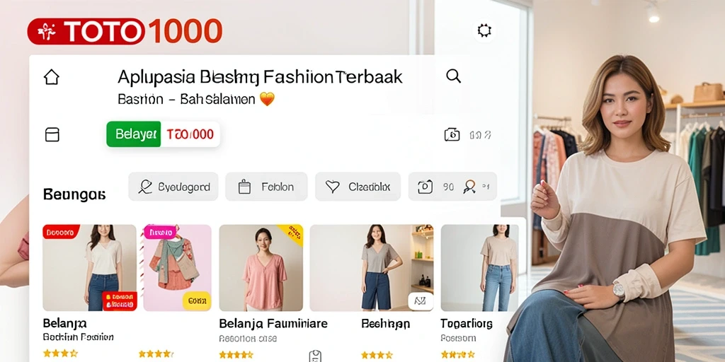 Tampilan antarmuka TOTO1000 yang stylish dan mudah dinavigasi